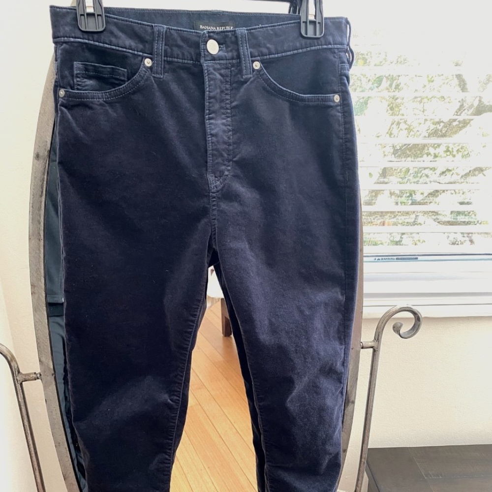 Banana Republic Grey Velvet Jeans Size 28